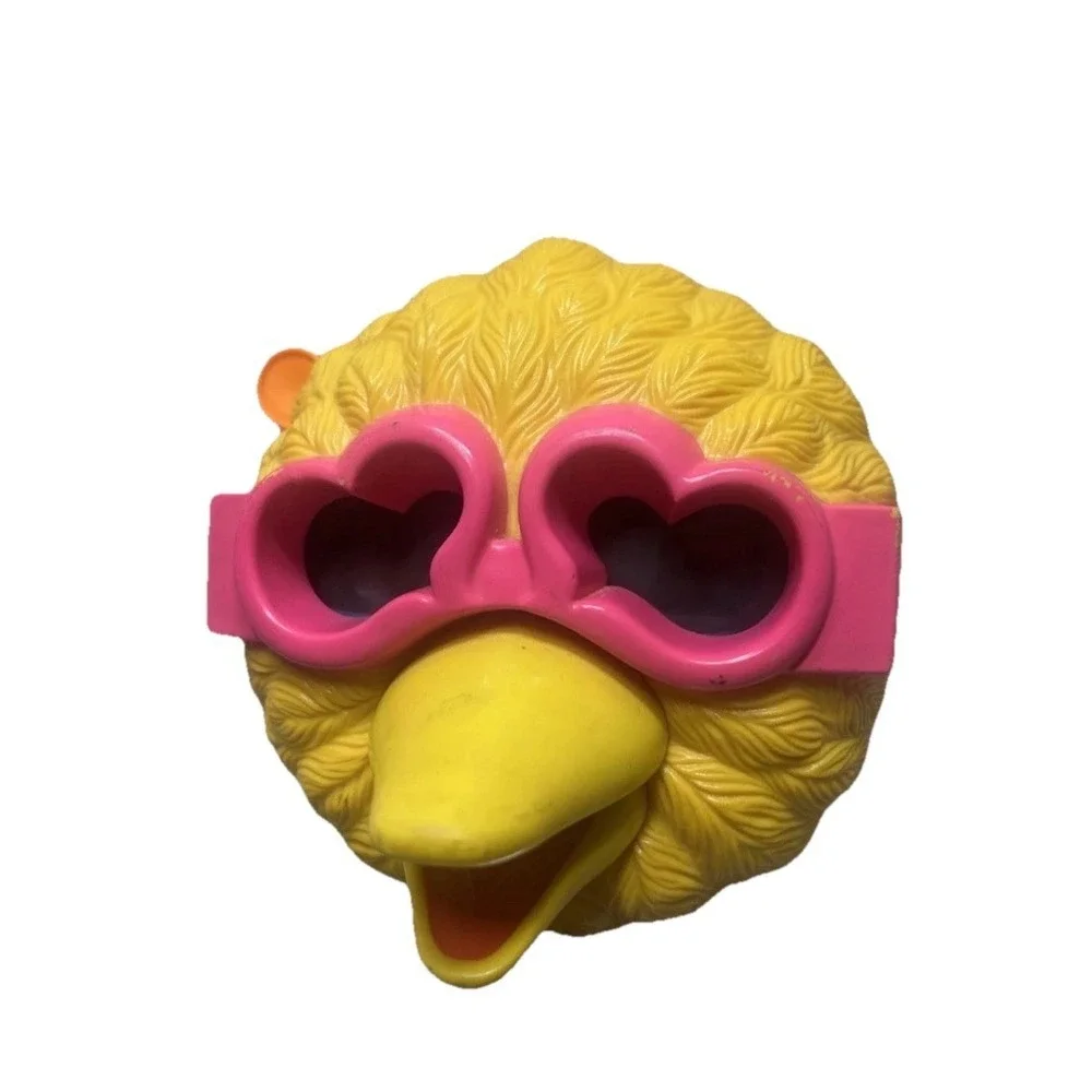 Vintage Sesame Street Big Bird View-Master 3D Viewer Heart Sunglasses Yellow